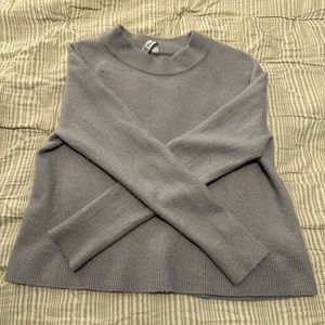 Athleta Blue Mockneck Sweater